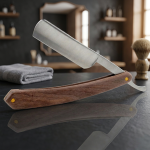 ASAP Mini Shaving Razors Set Quality Stainless Steel Straight Foldable Bamboo Handle Old Fashion for <b>Men</b> - Product Image 3