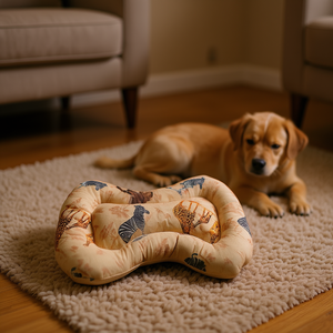 Cuccia per Cani Yommy con Motivo Cartoonesco, Forma Ovale 50x60 Cm, Morbida per Cani di Piccola Taglia - Product Image 2