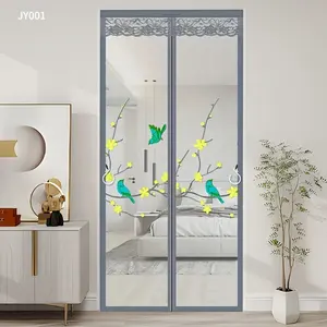 Hot Selling Hands-free Mosquito And Fly Proof Gauze Curtain Flying Screen Strong Magnetic Door Curtain Cotton Door Curtains