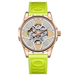 Onola 3833 Ice Out <b>Automatic</b> Watch Men Big Dial Sport Wristwatches Skeleton Reloj Automatico Hombre - Product Image 1