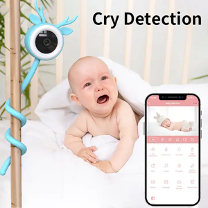 Pianto e rilevamento della temperatura 4Mp 2K Wireless Audio a due vie Tuya Wifi Smart Video Baby Sleep Monitor telecamera con Tuya App - Product Image 3