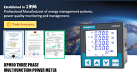 Medidor de Energía Trifásico con Pantalla LCD, Montaje en Panel, RS485 Modbus, Bidireccional, Precisión 0.5S