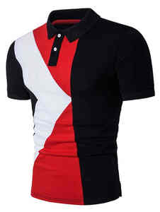 Camiseta Polo para Hombre, Nuevo Diseño 2020, Ropa Deportiva, Cintura Elástica, Secado Rápido, Transpirable, Estilo Vintage - Product Image 2