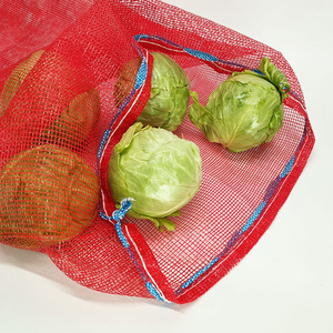 Agricultura, envasado de verduras, frutas, patatas, cebollas, col, bolsas de plástico de malla circular PP, sacos tubulares - Product Image 3
