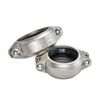 Raccord de tuyauterie flexible en acier inoxydable rainuré haute pression 600 PSI DN80