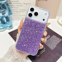 Étui de téléphone portable de luxe scintillant pour iPhone 18 17 Pro Max, coque antichoc en TPU PC, compatible avec les modèles 16 15 14, étui de protection