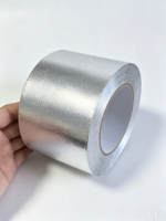 Ruban adhésif en aluminium pour l'étanchéité des conduits HVAC en tissu de fibre de verre haute température, pour l'étanchéité des conduits et des aérations de sèche-linge HVAC