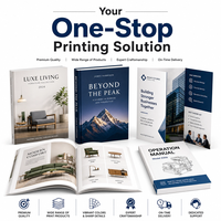 Service d'impression de catalogues et brochures sur mesure, couleur intégrale, reliure parfaite, papier offset, prix usine bas