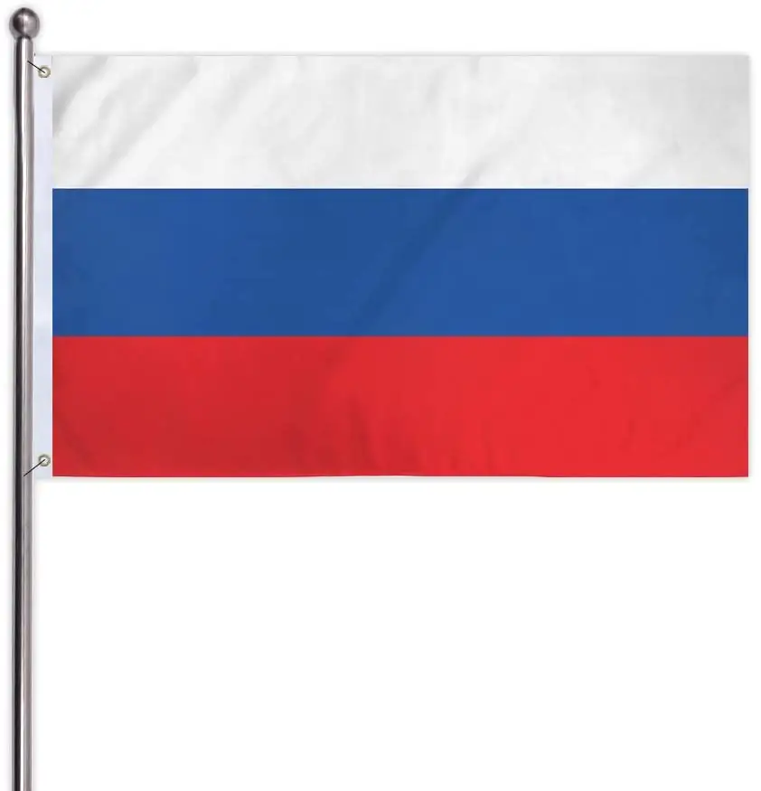 Rusland Nationale Vlag Dubbelzijdig Outdoor Indoor Decoraties Banner Met 2 Messingsdichtingsringen 3X5 <span class=keywords><strong>Ft</strong></span>