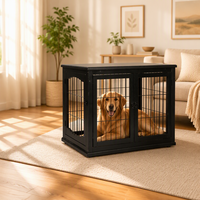 [En stock] TIANYI  Niche pour chien d'intérieur, grande niche en bois pour animaux de compagnie