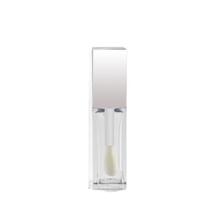 Tubo de Brillo Labial Cuadrado de PETG de Alta Calidad, 9.5 ml, Botella de Brillo Labial de Gran Capacidad con Cabezal de Cepillo, Envase Plateado para Suero Labial, Caja Cosmética Vacía - Product Image 5