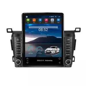 Tesla Android 11 8 + 128 gam Carplay đài phát thanh xe cho Toyota Rav4 2013-2018 đài phát thanh xe GPS ADAS DVR 360 máy ảnh tự động hệ thống âm thanh