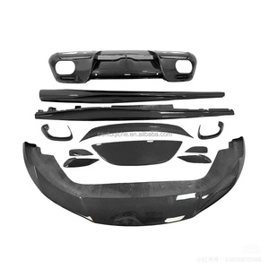 Kit carrosserie en fibre de carbone sèche pour Ferrari Roma : Lame avant, diffuseur, spoiler, jupes latérales, pare-chocs Roma, pièces automobiles Roma - Product Image 6