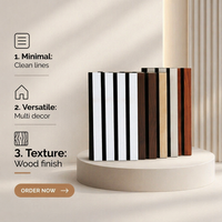 Paneles Acústicos Modernos de MDF, Absorbentes de Sonido, de Madera Alistonada, Personalizados, Impermeables, Ecológicos, Paneles Acústicos para Pared, Muestra Gratis