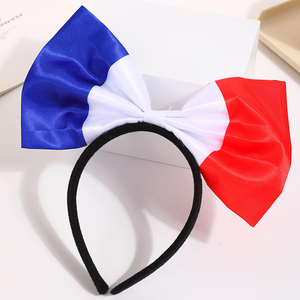 कस्टम <span class=keywords><strong>2026</strong></span> खेल प्रतियोगिता देश राष्ट्रीय ध्वज को समर्थन समारोह के लिए राष्ट्रीय ध्वज की चेयरिंग बेल्ट धनुष हेडबैंड - Product Image 3