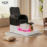 Fauteuil de pédicure électrique multifonctionnel pour salon, chaise de pédicure de luxe avec plomberie