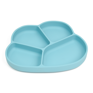 Plato de Silicona para Bebé con Diseño de Nube, Antideslizante, de Grado Alimenticio, Libre de BPA, Venta al por Mayor en Línea, MOQ Bajo - Product Image 1
