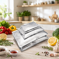 Vente en gros d'usine, sac en aluminium à trois côtés thermosoudés, impression en gravure, résistant à l'humidité, emballage alimentaire de qualité alimentaire