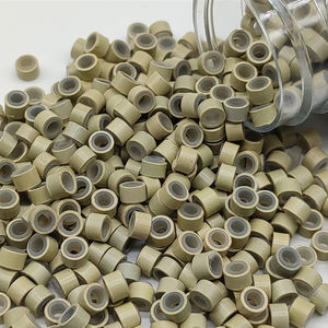 Lot de 1000 Pièces/Bouteille, 5*3*3mm, Anneaux Microlinks en Aluminium Doublés de Silicone, Perles Outil pour Extensions de Cheveux Nano-Anneaux - Product Image 2