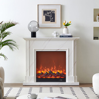 Cheminée électrique haut de gamme LUXUAN, flamme multicolore, WiFi, Bluetooth, commande tactile, pour la décoration de villas, hôtels, restaurants