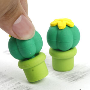 Sản phẩm mới biểu tượng tùy chỉnh phá vỡ kháng quảng cáo <span class=keywords><strong>3D</strong></span> khá bút chì mini xương rồng hình sinh viên tẩy - Product Image 4