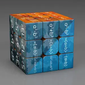 Cube magique professionnel avec impression numérique UV, conception personnalisée, Logo, Cube blanc, vente en gros