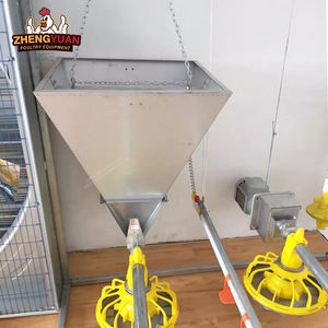Sistema di alimentazione automatica del pollo mangiatoie automatiche per polli da pollame mangiatoia per polli da carne tramoggia in acciaio per allevamento di pollame - Product Image 6