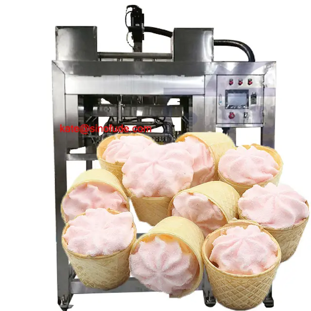 Linha de produção industrial contínua do doce da máquina do algodão do aerador do doce da marshmallow