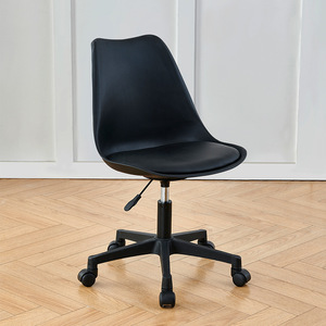 <span class=keywords><strong>Silla</strong></span> de Oficina Moderna <span class=keywords><strong>Transparente</strong></span>, <span class=keywords><strong>Silla</strong></span> de <span class=keywords><strong>Escritorio</strong></span> Giratoria con Ruedas y Altura Ajustable, con Cojín para Oficina en Casa - Product Image 4