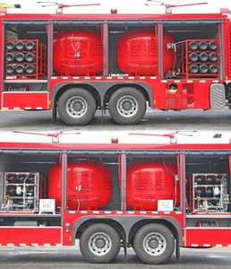 Le nouveau camion de pompiers 4x4 à poudre sèche de taille moyenne, d'une capacité de charge de 4 tonnes, est utilisé pour les opérations de lutte contre les incendies. - Product Image 5