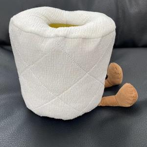 Peluche en forme de rouleau de <span class=keywords><strong>papier</strong></span> <span class=keywords><strong>toilette</strong></span>, décoration amusante pour salle de bain, poupée en peluche à suspendre, cadeau fantaisie style Jellycat - Product Image 2