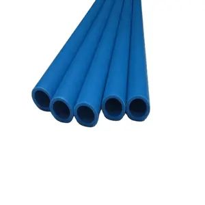 Pipa Plastik PE Kepadatan Tinggi Warna Biru Ukuran Disesuaikan Sertifikasi ROHS