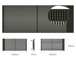 Pantalla LED Transparente para Interiores a Todo Color para Tiendas Minoristas, Aeropuertos, Publicidad en Video, Módulos Personalizados, 1000 cd/m² - Product Image 3