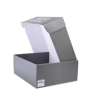 Boîtes d'expédition en carton ondulé robustes à pliage plat, boîtes d'expédition auto-scellantes pour les fournitures d'emballage des petites entreprises - Product Image 1