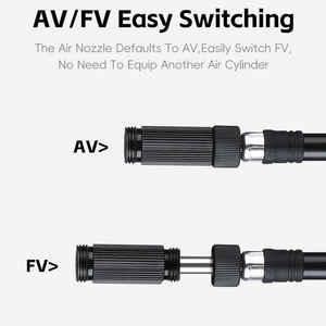 Mini pompe à pied <span class=keywords><strong>de</strong></span> vélo en aluminium portable pompe à main haute pression avec valves Presta et Schrader pour vélos - Product Image 3