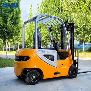 Elektrik forklift 1.5ton 2ton 2.5ton 3ton küçük elektrikli forklift konteyner direk yan vites yeni forklift