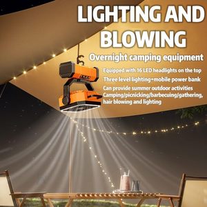 <b>Battery</b> <b>Operated</b> Camping Fan 20000mAh Portable Outdoor Fan with LED Light and Remote Control - Product Image 3