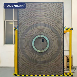 Porte d'<span class=keywords><strong>entrée</strong></span> extérieure en métal de sécurité, design en aluminium, fabrication chinoise Rogenilan - Product Image 1