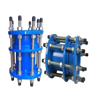 Suministro de <span class=keywords><strong>primera</strong></span> mano PN16 <span class=keywords><strong>Junta</strong></span> de desmontaje Tipo rígido Brida DN100 Hierro dúctil popular para tuberías de PVC/PE/HDPE/DI Pintura popular - Product Image 2