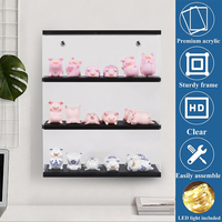 Vitrina Acrílica de Pared para Funko POP, Estantes Transparentes para Coleccionables, Exhibidor para Figuras