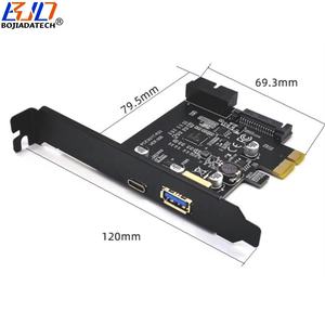 All'ingrosso USB 3.0 Type-C & Type-un connettore per pci-e 1X espansione Riser Card 5Gbps con presa A 19pin & SATA 15pin di potenza in magazzino - Product Image 4