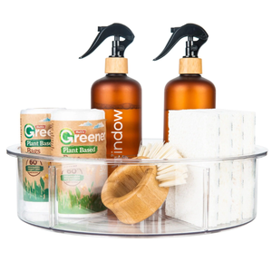 Bandeja giratoria transparente con divisores - Product Image 3