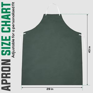 Tablier imperméable en PVC KLEEN CHEF pour la vaisselle, le toilettage des animaux, le nettoyage, la cuisine, la <span class=keywords><strong>boucherie</strong></span> - Robuste, unisexe, pour adultes - Product Image 6
