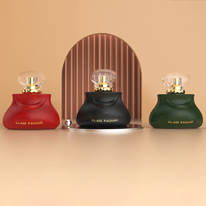 Bottiglia di profumo ambra vuota 100ml a forma di borsa elegante e romantica francese - Product Image 5