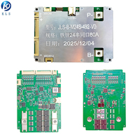 Sistema de Gestión de Baterías Inteligente KLS BMS 7S-24S 24V-72V 20A-80A LiFePO4 NCM para Baterías de Sodio con RS485, Inteligente y Permanente
