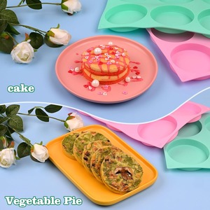 2 <b>Pcs</b> Silicone Muffin Top Pans for Baking, 4 Inch Non-Stick Round Baking Molds for <b>Mini</b> Cake, Muffin Top - Product Image 4