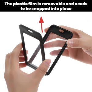 Lot de cartes d'identité numériques transparentes double face en PP, avec impression couleur, étui rigide en plastique tendance pour badges, idéal pour l'école et le bureau - Product Image 2