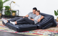 Bestway 75054 canapé-lit gonflable pour la famille 1 canapé-chaise utilisation extérieure/intérieure hôtel relaxant salon canapé en direct