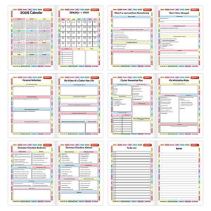 Özelleştirilebilir Yeni Ürün <span class=keywords><strong>2026</strong></span> DÜZENLEME GÜNLÜĞÜ EĞİTİM KİTABI Ev Düzenleme Günlüğü Defteri - Product Image 3