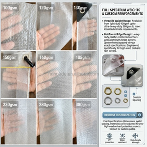 Bâche en géomembrane tissée renforcée GSM sur mesure, résistante aux intempéries, pour arbres fruitiers, protection contre la pluie pour fermes commerciales - Product Image 3